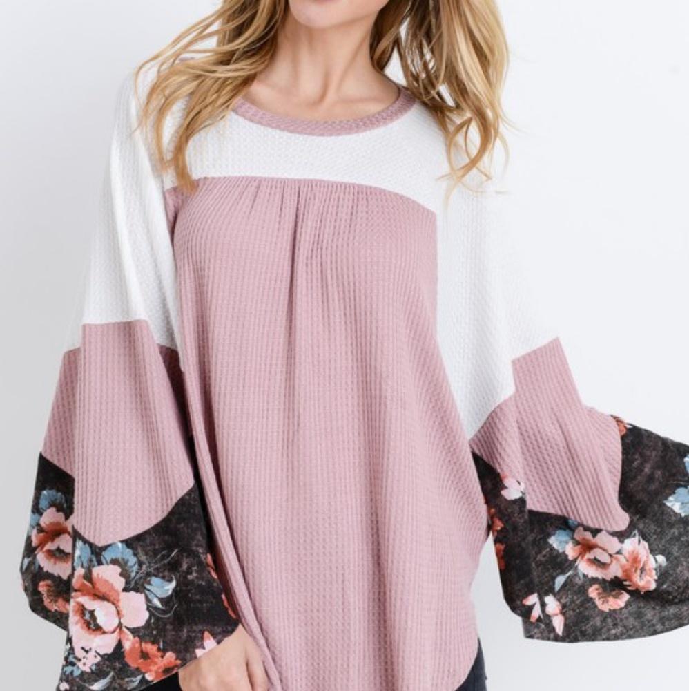 Vintage Waffle Knit Top